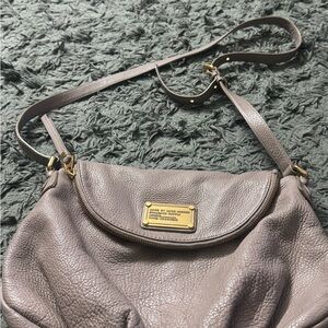 Marc Jacobs Taupe Leather Shoulder Bag